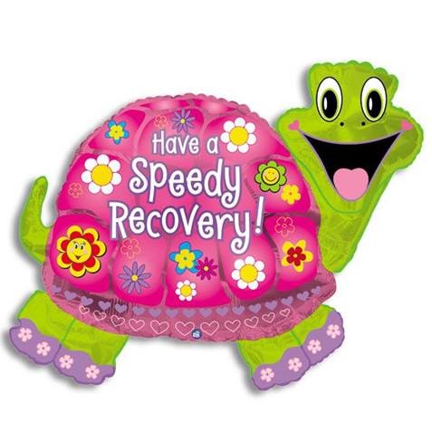 31" Speedy Recovery Turtle Jumbo Balloon