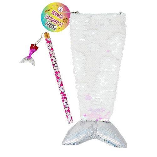 Reversible Sequin Mermaid Stationery Set