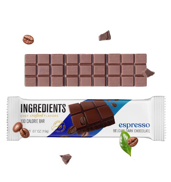 100 Calorie Bar, 54% Belgian Dark Chocolate & Espresso Bean