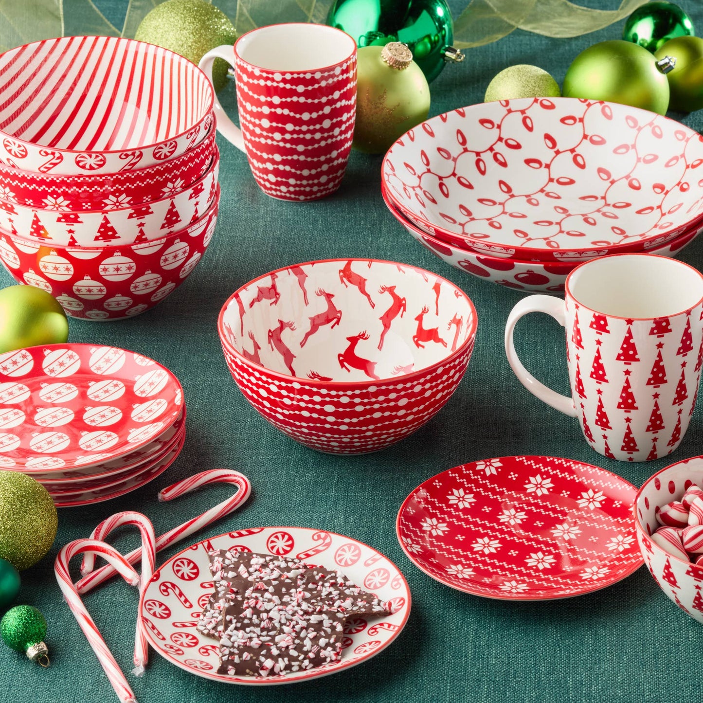 Peppermint Candy Christmas Mug 14oz