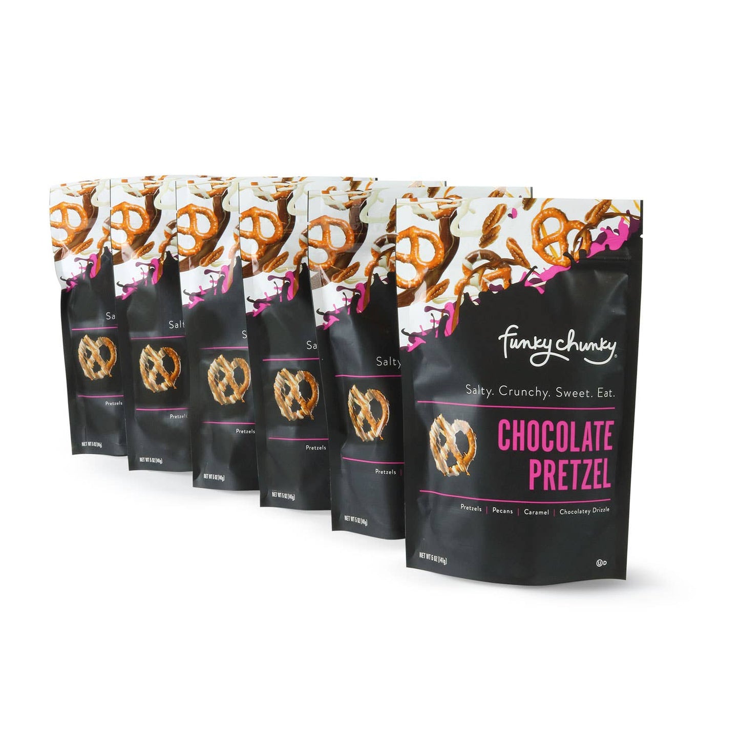 Funky Chunky - Chocolate Pretzel | Chocolate Pretzels | 5-ounce Bags