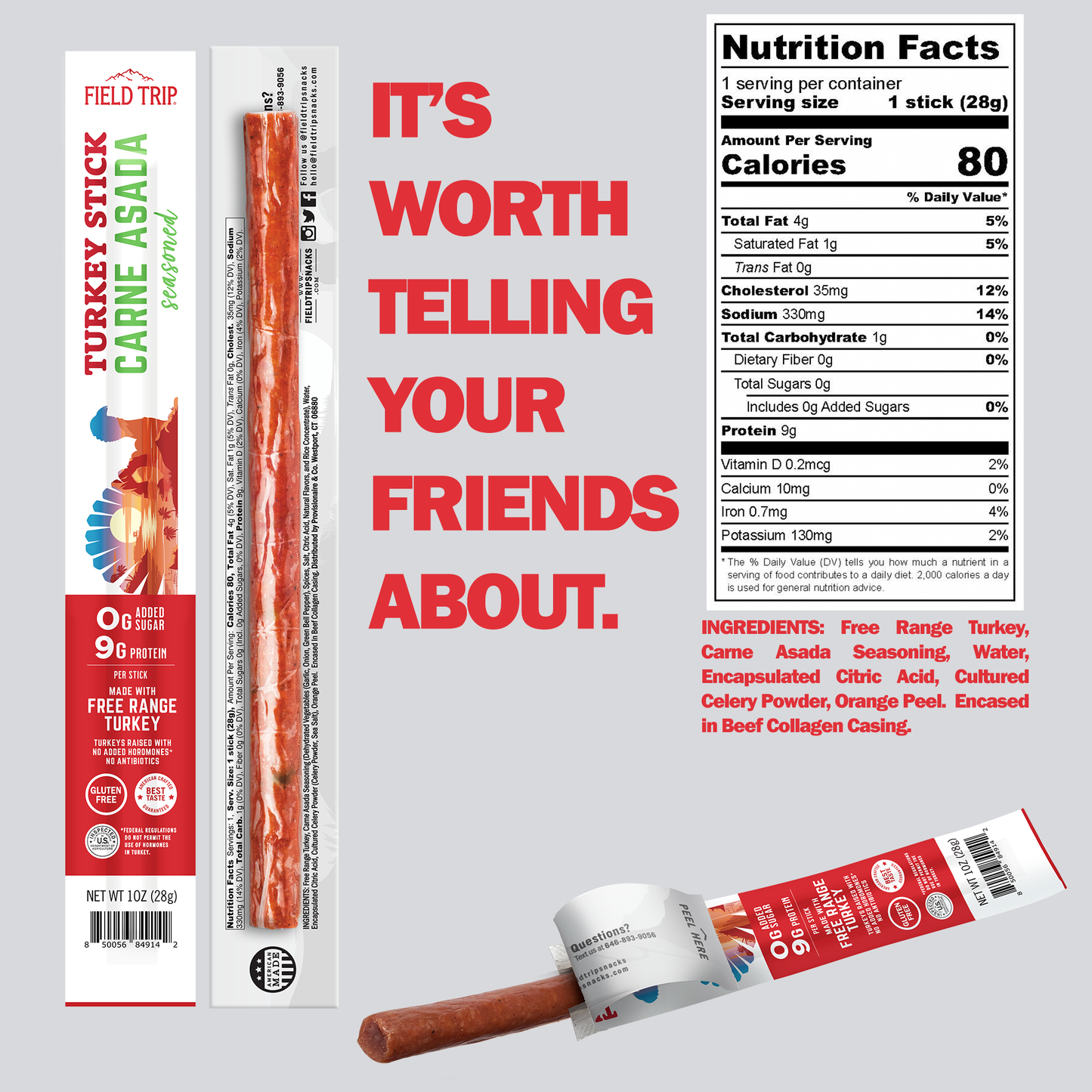 Carne Asada Turkey Stick (1oz)