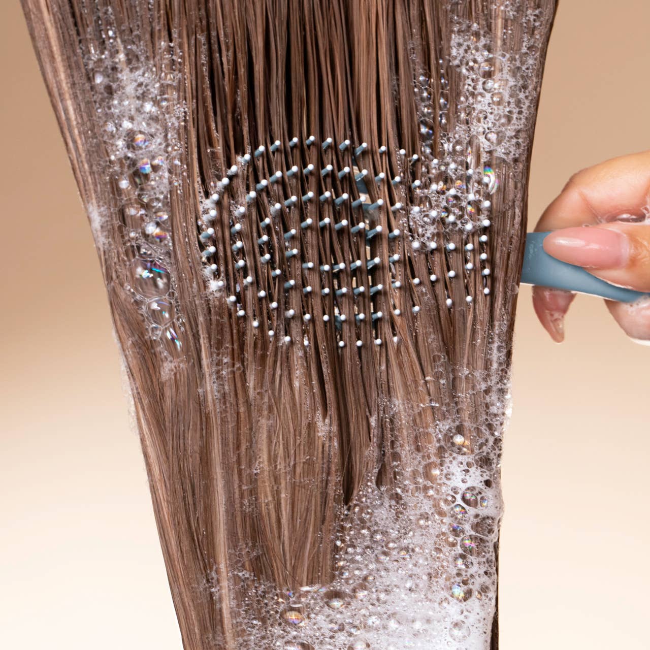 Mini Haze Blue Flex Detangling Brush