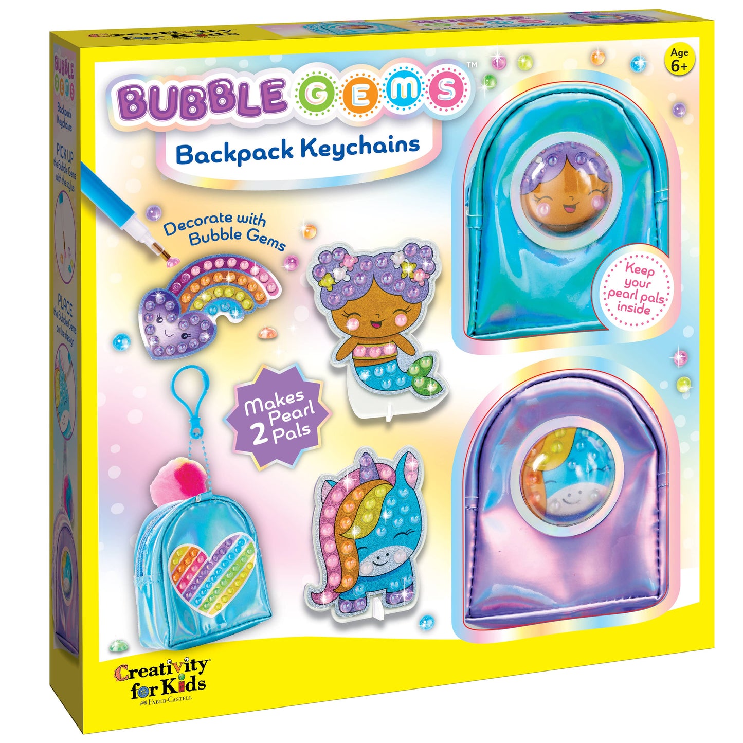 Bubble Gems Backpack Keychains Diamond Painting Kit