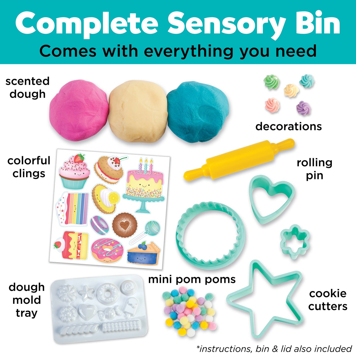 Faber-Castell / Creativity for Kids - Sensory Bin Bake Shop Activity Bin for Kids