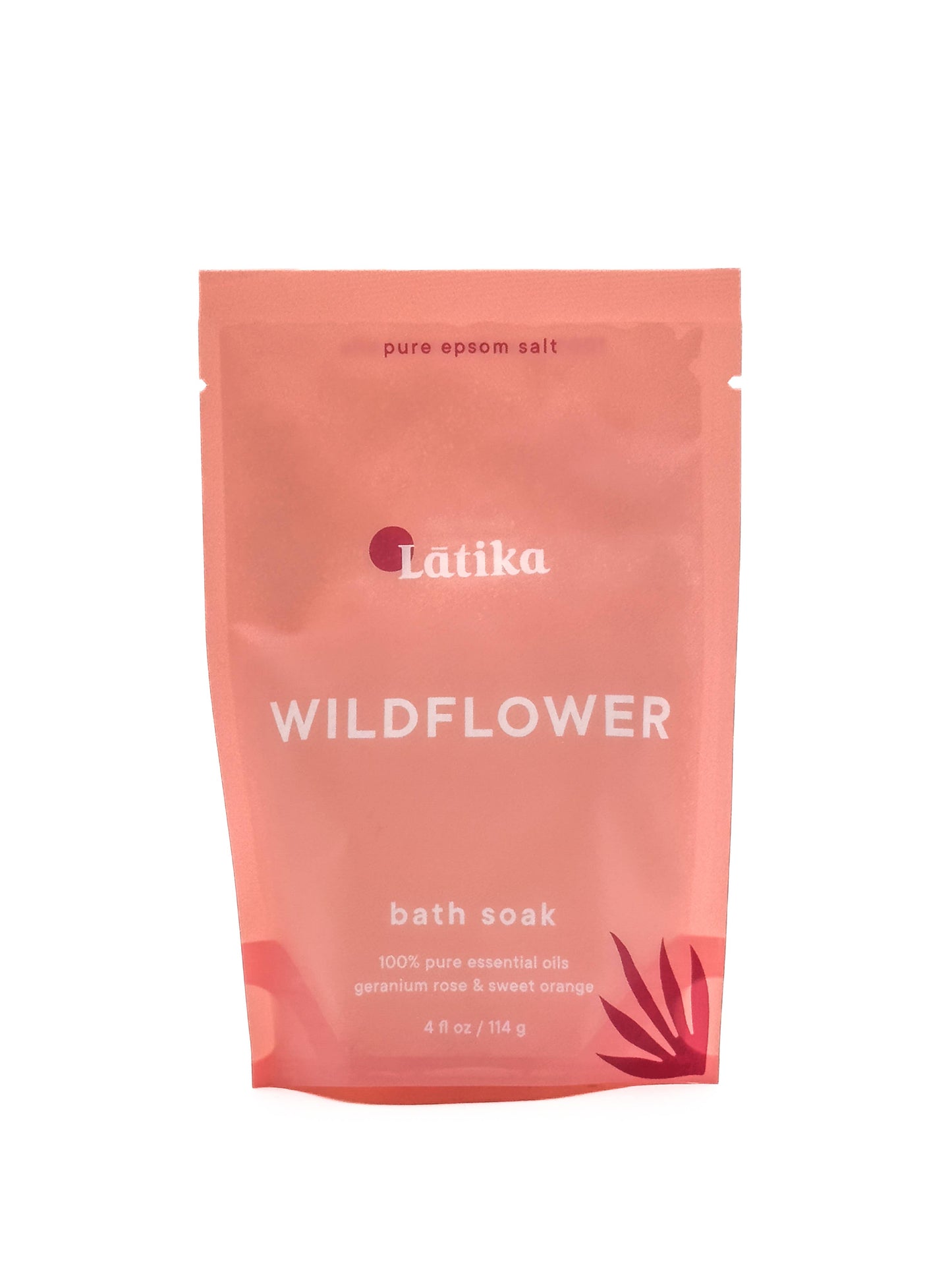 Epsom Bath Soak - Wildflower - Pink Red