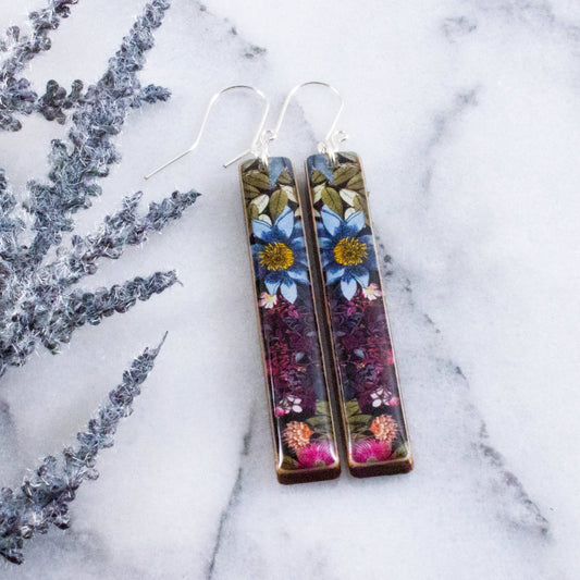 Modern Meadow Bar Earrings