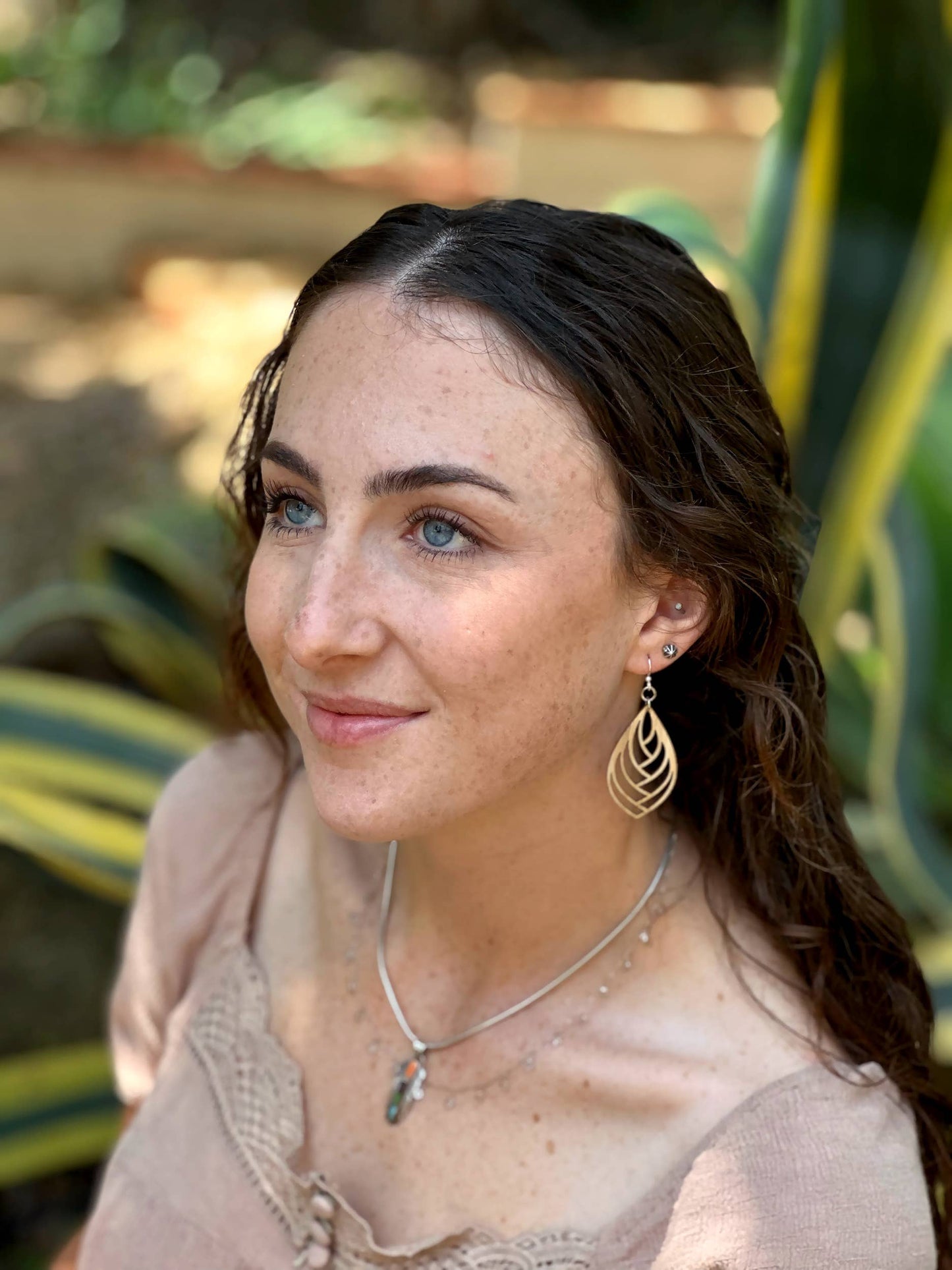 Green Tree Jewelry - Embraced Bamboo Earrings