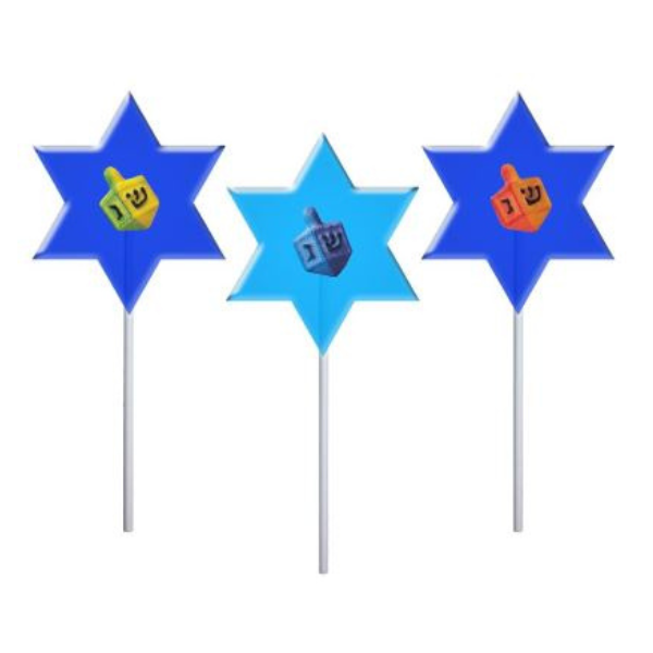Melville Star of David Hard Candy Lollipop