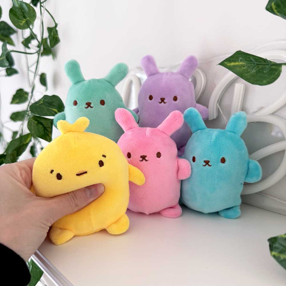 Top Trenz Inc - Bubble Stuffed Squishy Friends - Easter Bunny Edition