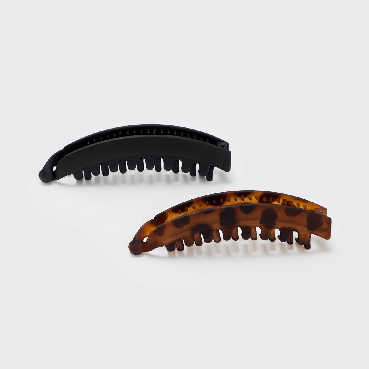 KITSCH - Banana Clips 2pc Set - Black & Tort