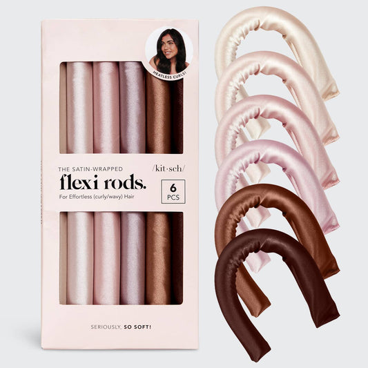 Satin Wrapped Flexi Rods - 6pc Set/KITSCH -