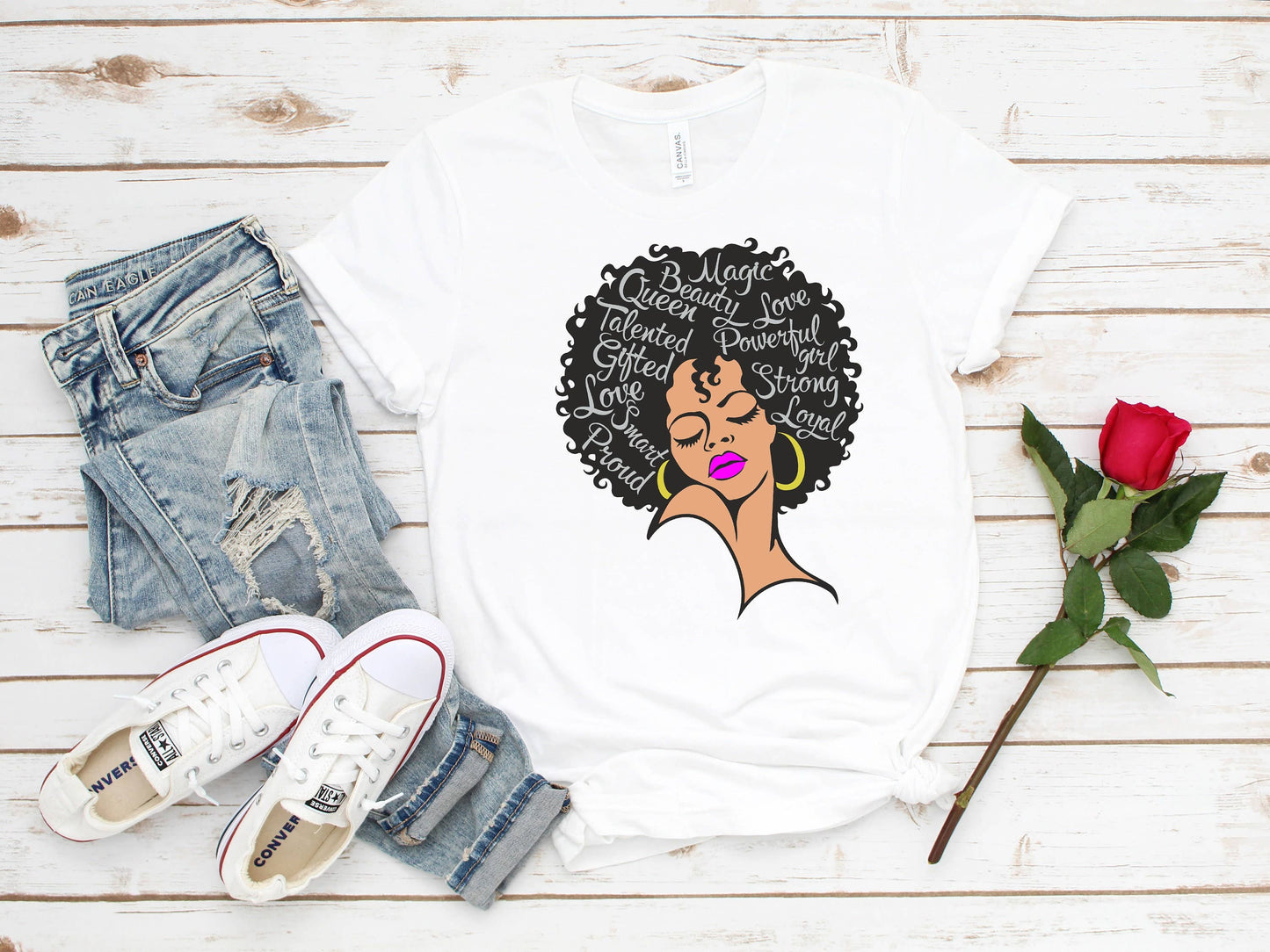 PrimestoreUS - Powerful Afro Woman Shirt, Afrocentric Shirt, Afro Praying Shirt, Afro American Shirt, Black Woman Shirt, Black Girl Magic Shirt, BLM Shirt.: Unisex-XL / Black