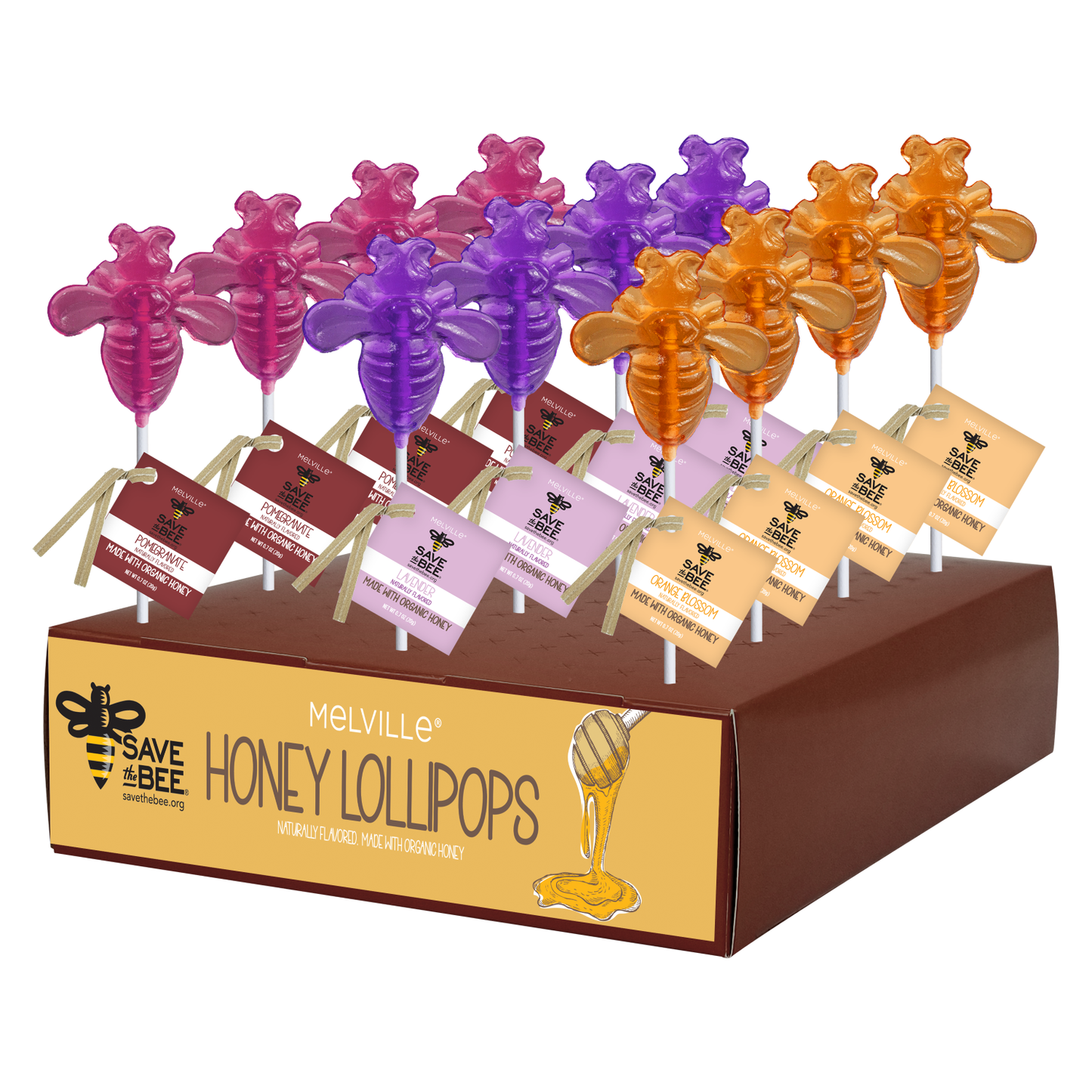 "Save the Bee" Honey Lollipops