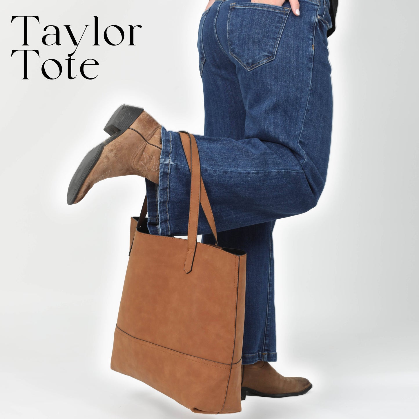 The Taylor Tote | Pink Suede