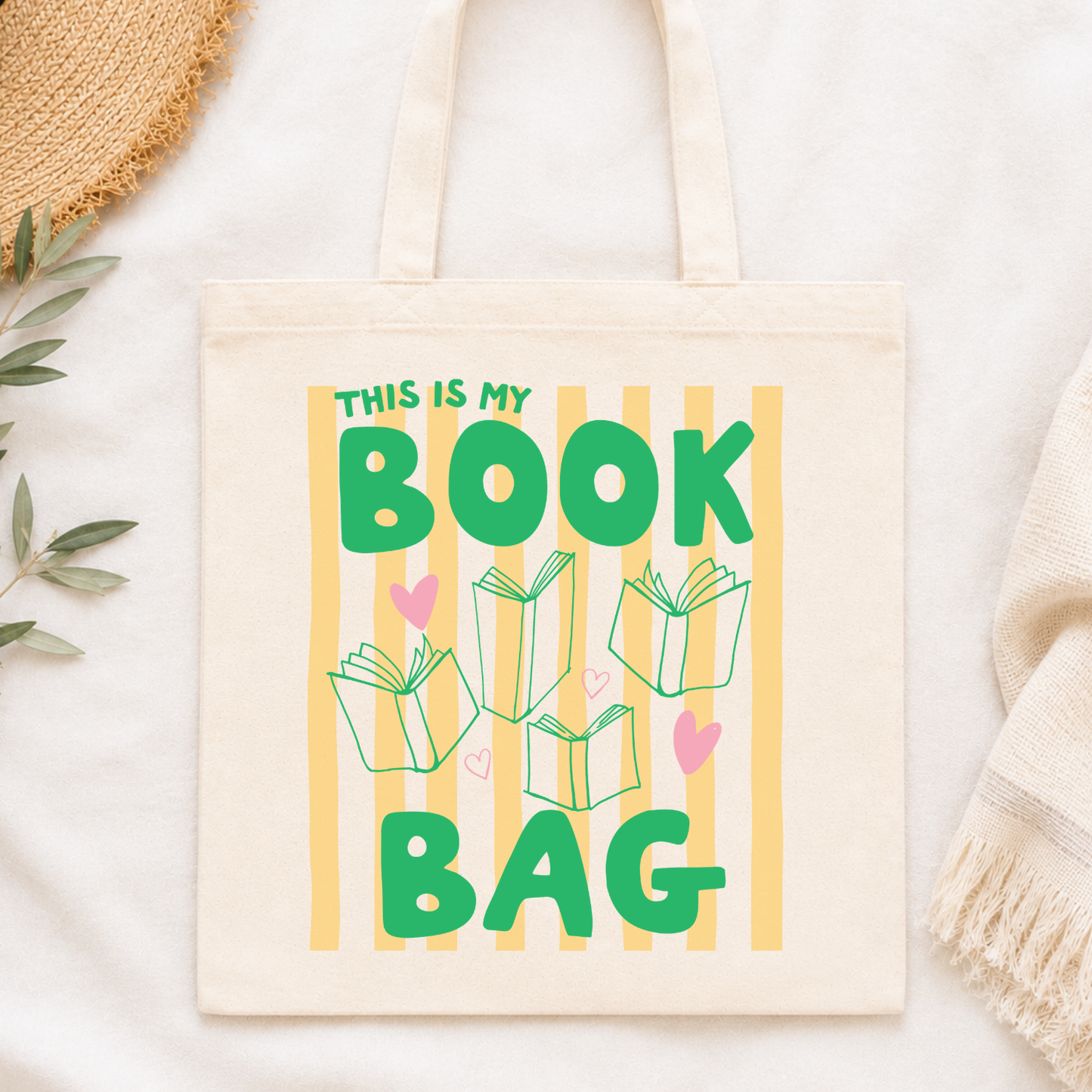 This Is My Book Bag - Colorful Tote Bags