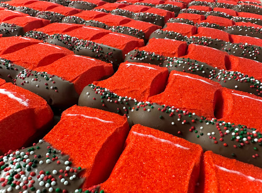 O'Shea's Candies Sweet Shop - Christmas 🎄Stocking O’Marshmallow Drizzled w/Milk Choc 3 Pk