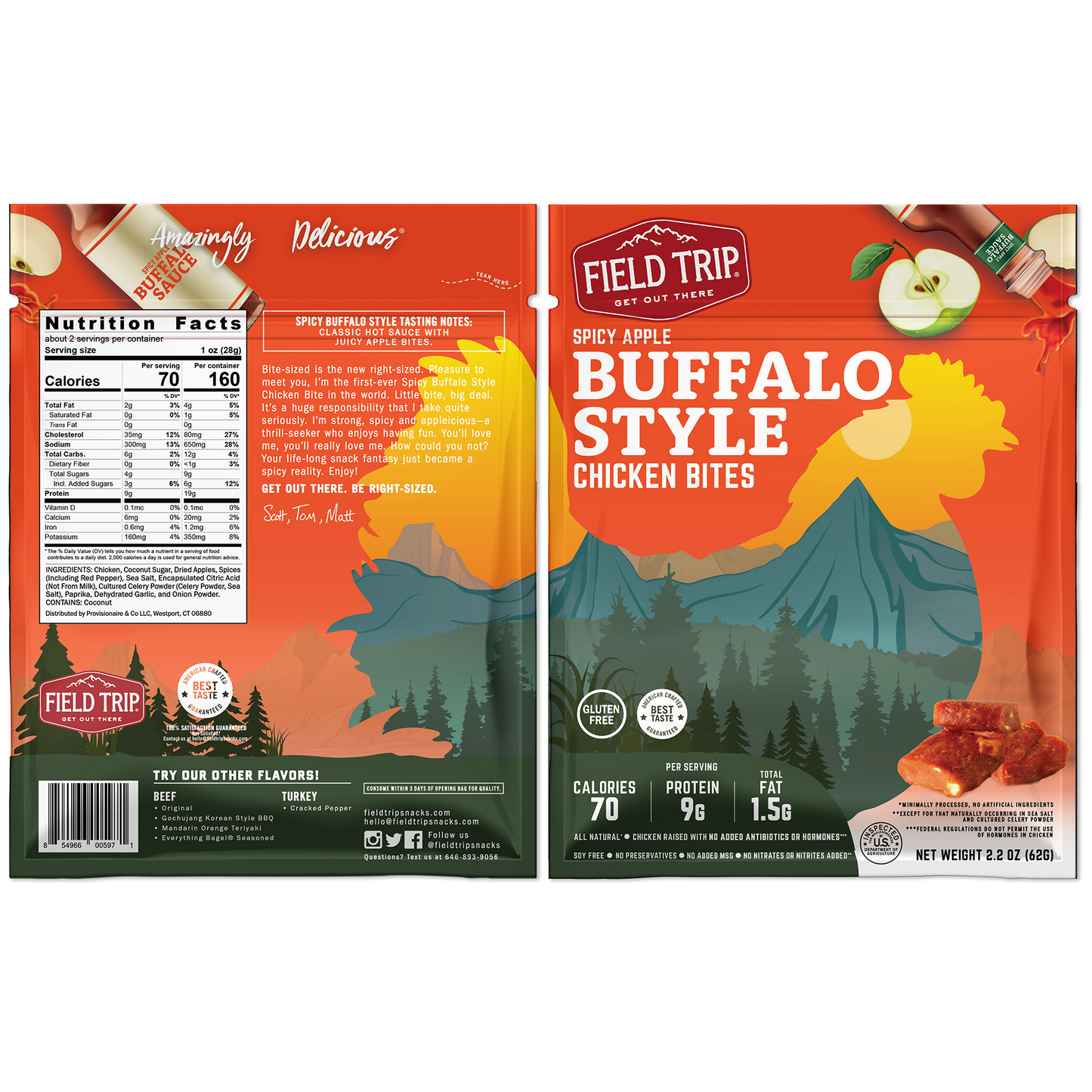 Spicy Apple Buffalo Style Chicken Bites (2.2oz)