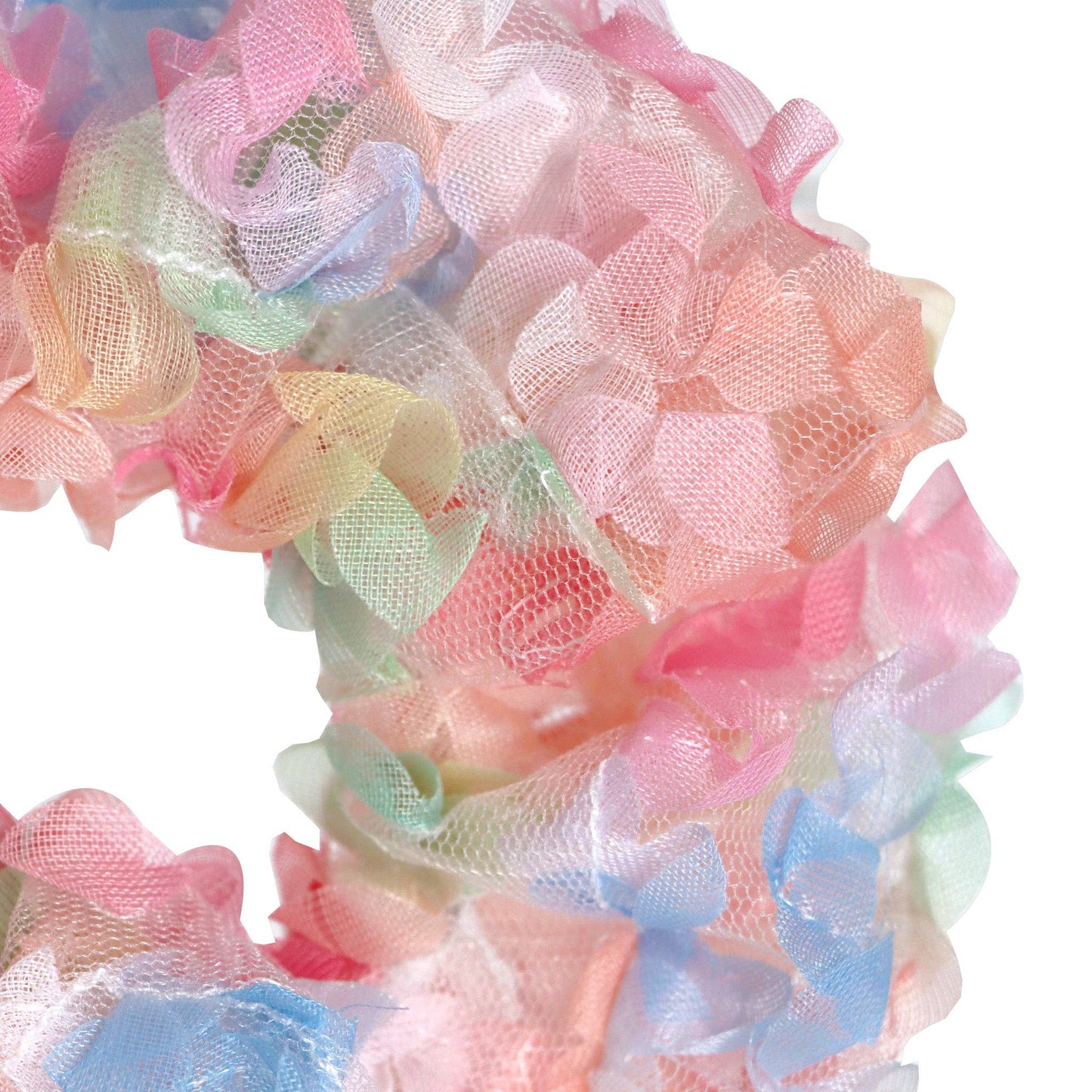 Rainbow Tulle Large Hair Scrunchie