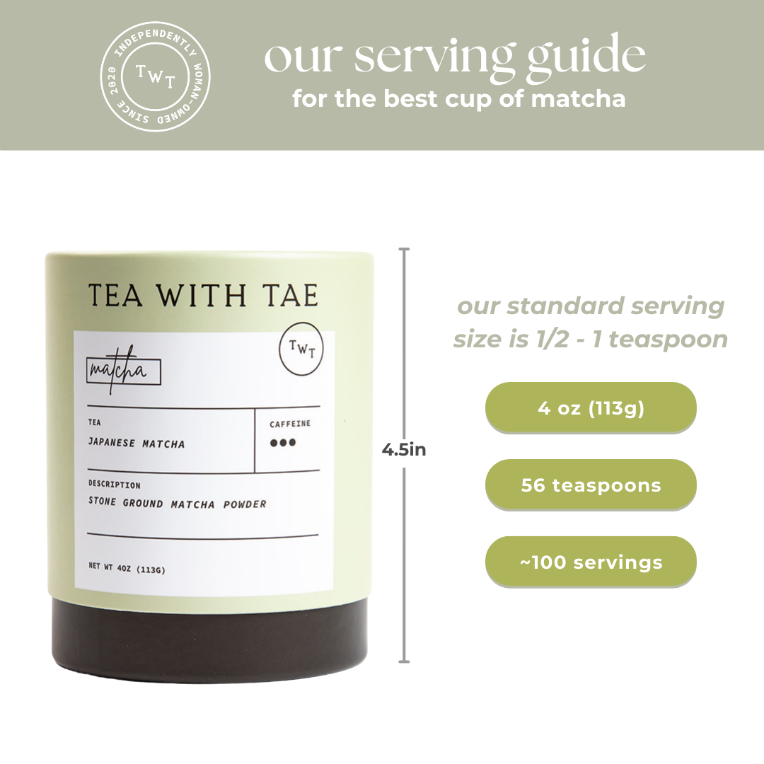 Premium Japanese Matcha Green Tea Powder Large Tube (4oz)