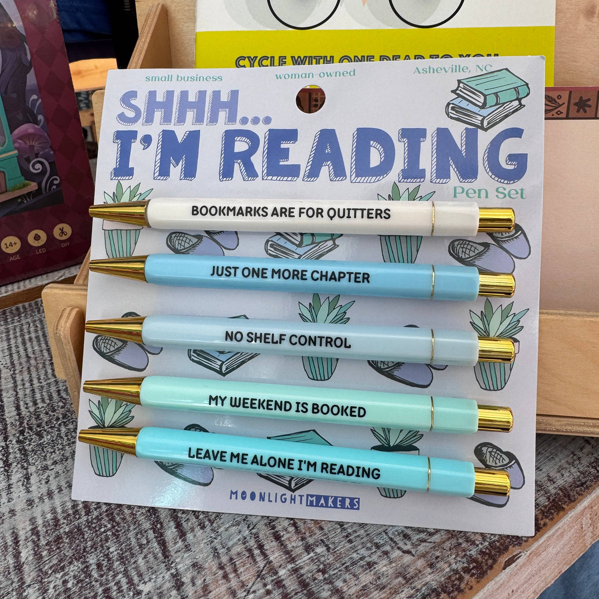 Shh, I'm Reading - Pen Set - Gift, Book Lover