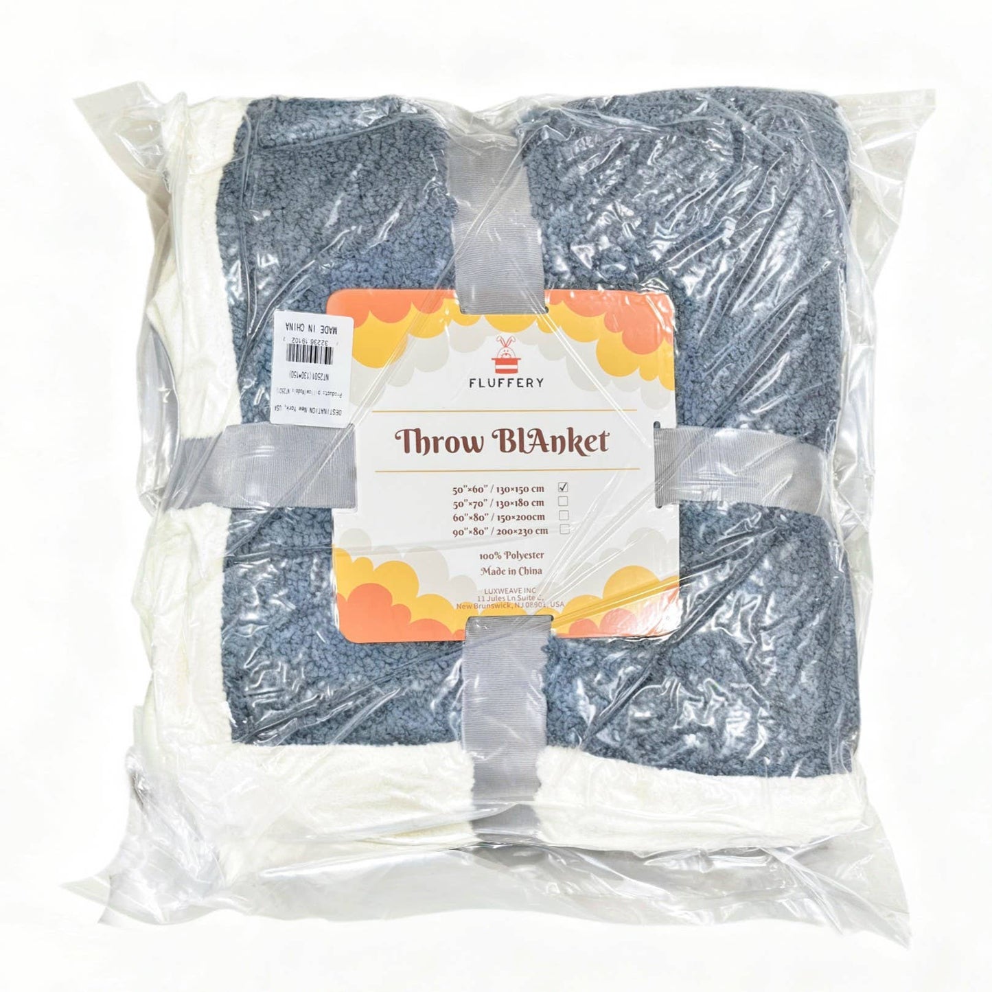 FLUFFERY - Teddy Curly Throw Blanket (2 sizes, 2 colors)