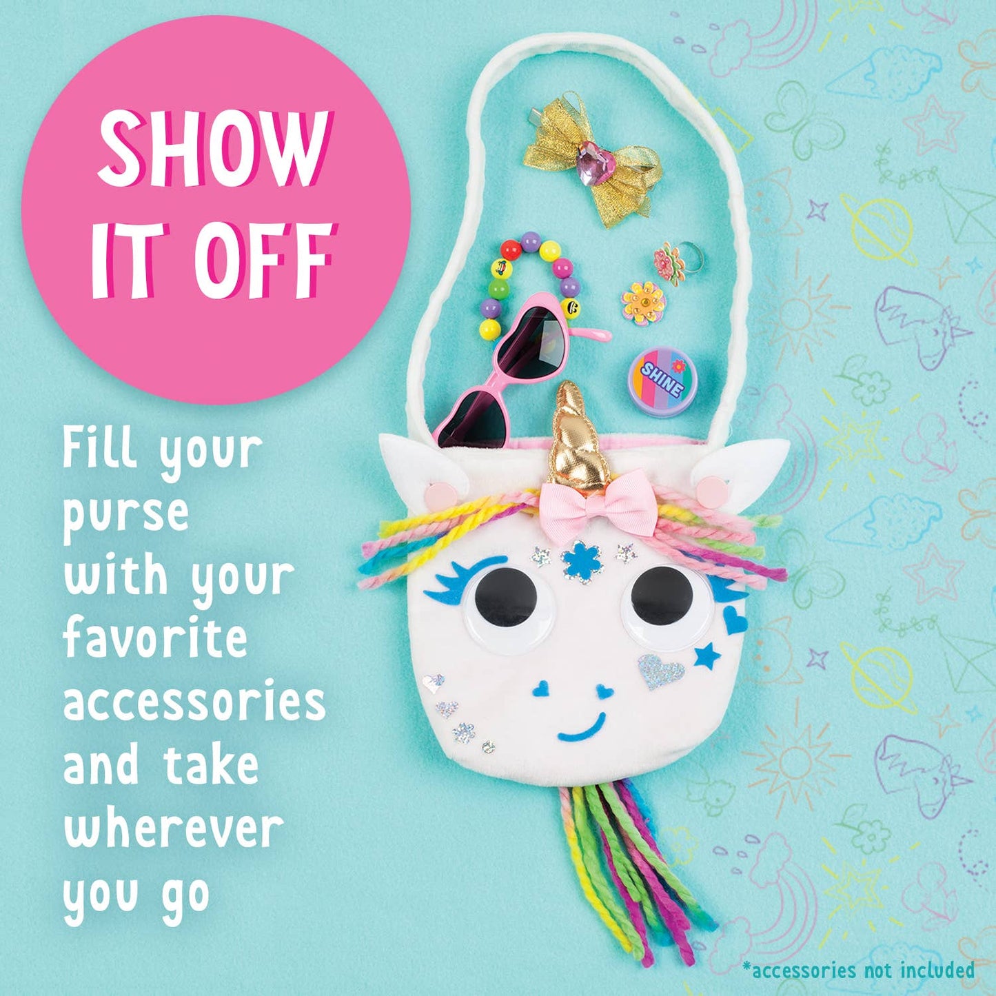 Make A No-Sew Unicorn Purse DIY Craft Kit