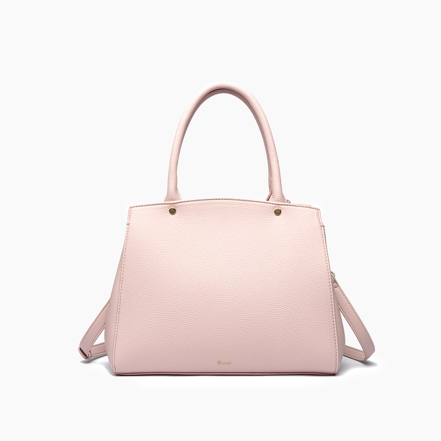 Poppy Bowtie Structured Top Handle Spring Shoulder Bag-  Beige