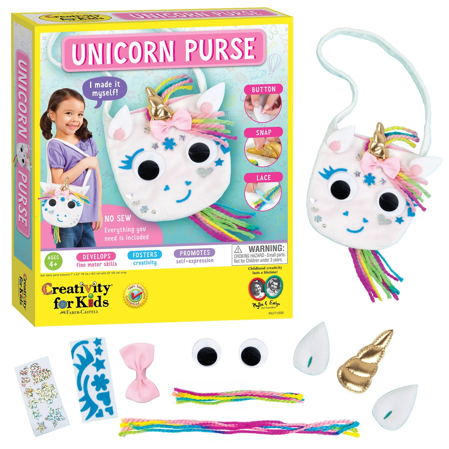 Make A No-Sew Unicorn Purse DIY Craft Kit
