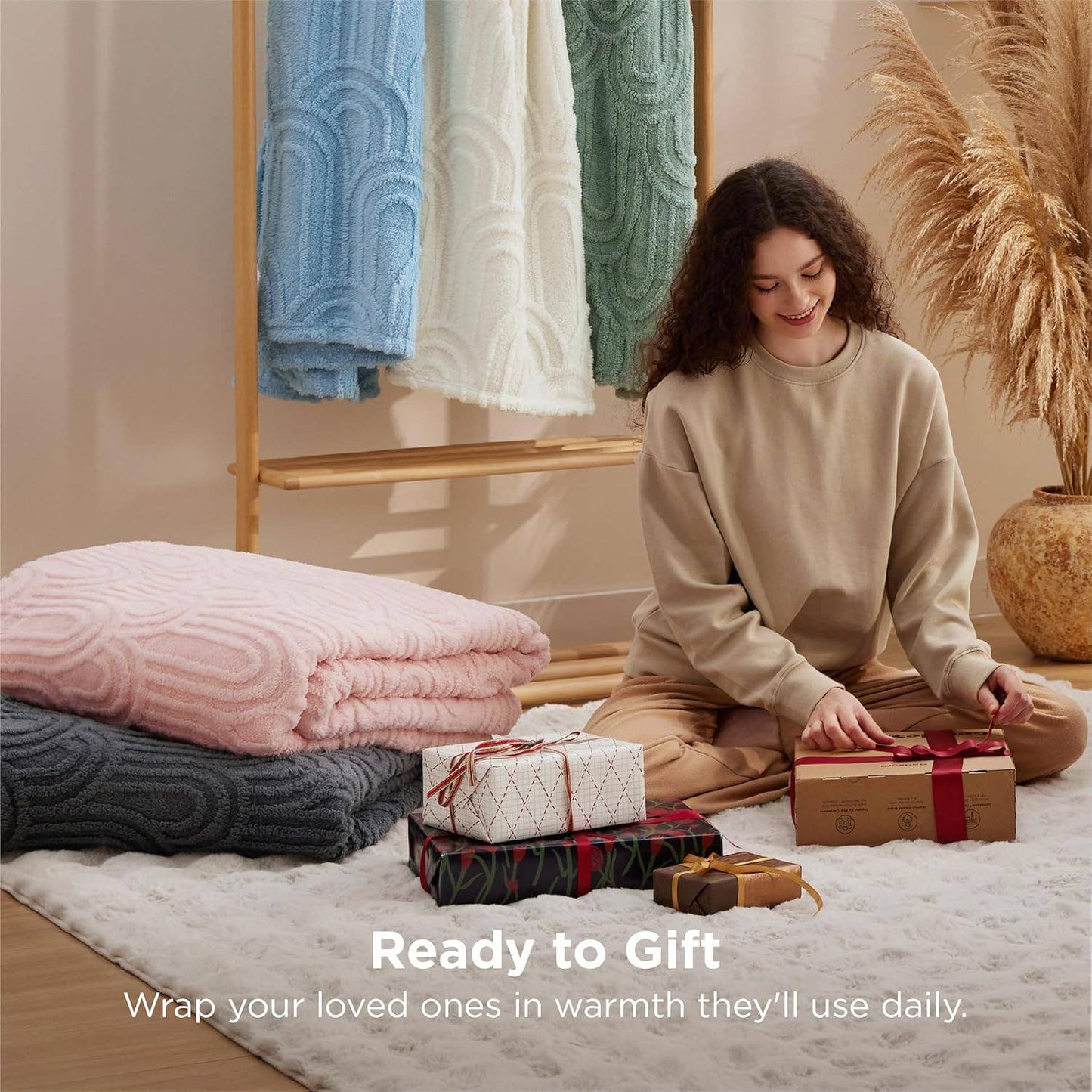 FLUFFERY - Cozy Home Taffeta Fleece Blanket 130x150cm Single Layer