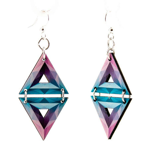 3D Triangles Earrings