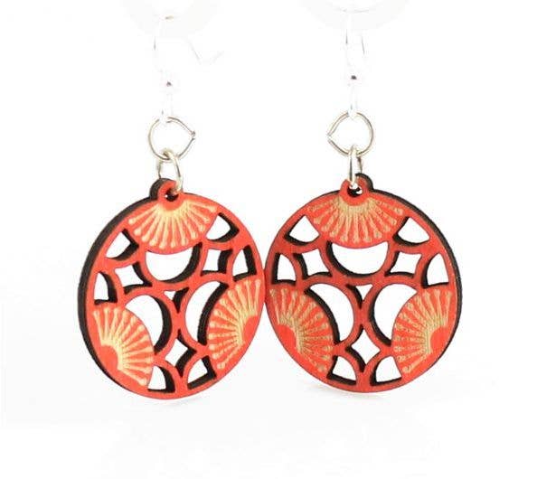 Tri Blossoms Earrings:Green Tree Jewelry