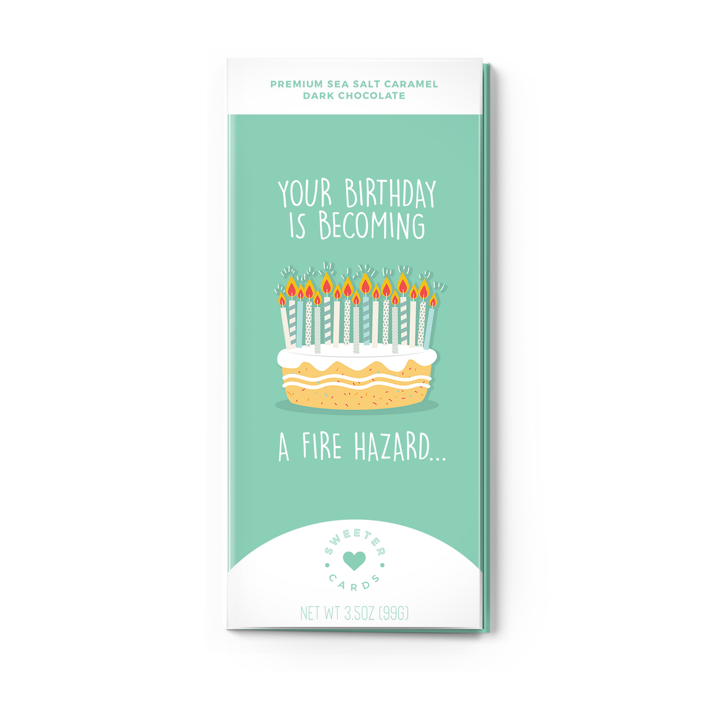 Happy Birthday Card - You're a Fire Hazard Chocolate Bar + Greeting Card