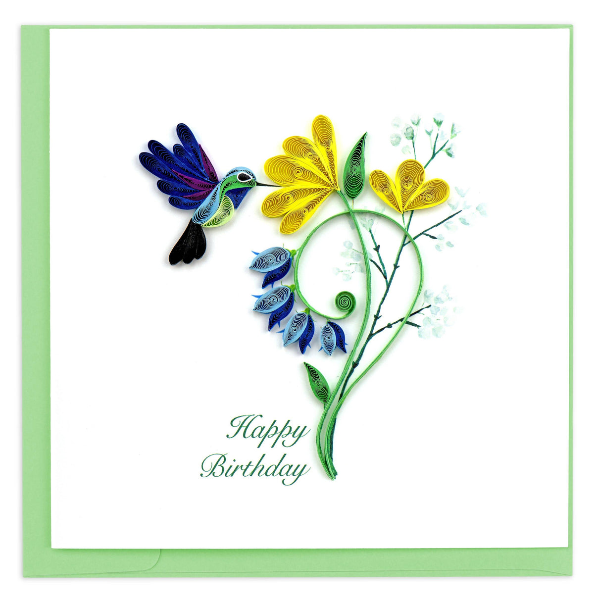 Quilling Card - Quilled Hummingbird Birthday Card | Handmade Birthday Card