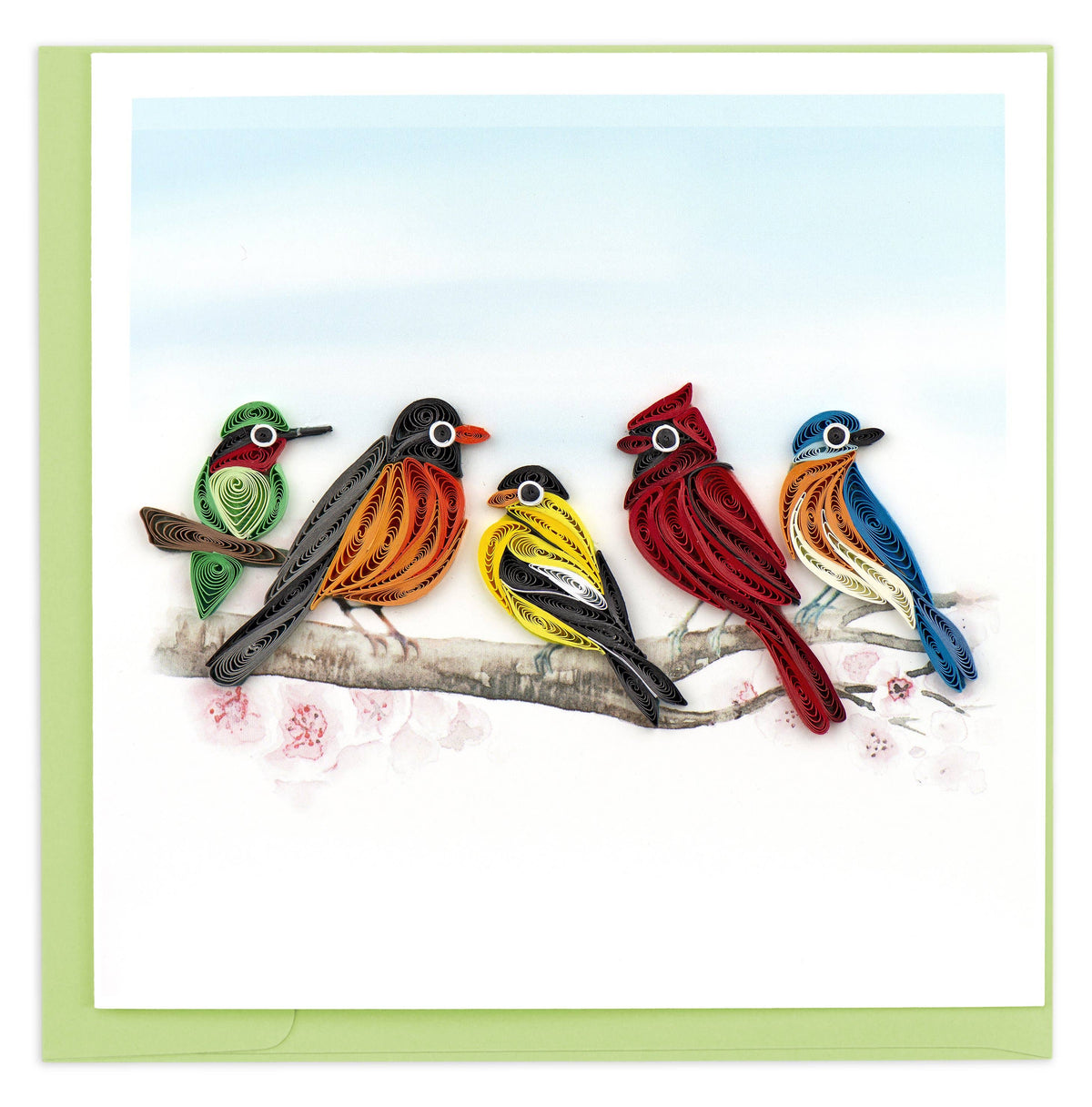 Quilling Card - Songbirds Everyday Quilled Greeting Card