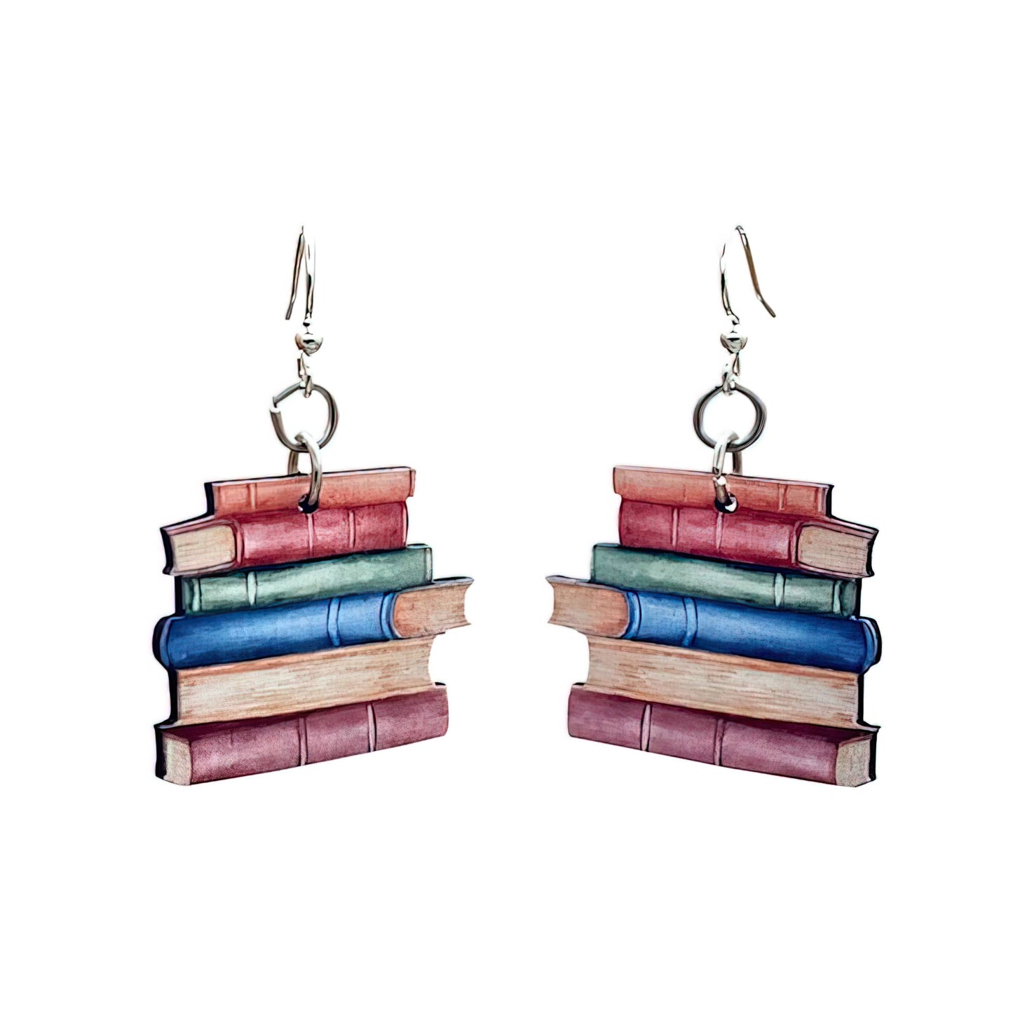 Book Dangle Earrings
