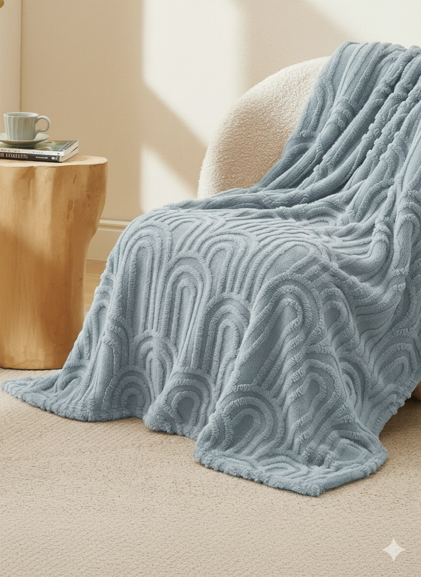 FLUFFERY - Cozy Home Taffeta Fleece Blanket 130x150cm Single Layer