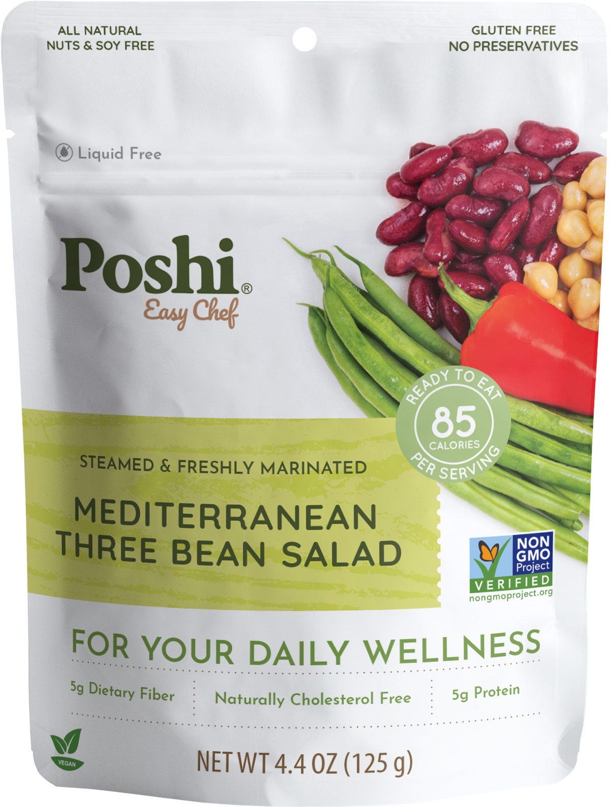 Mediterranean Three Bean Salad 4.4oz