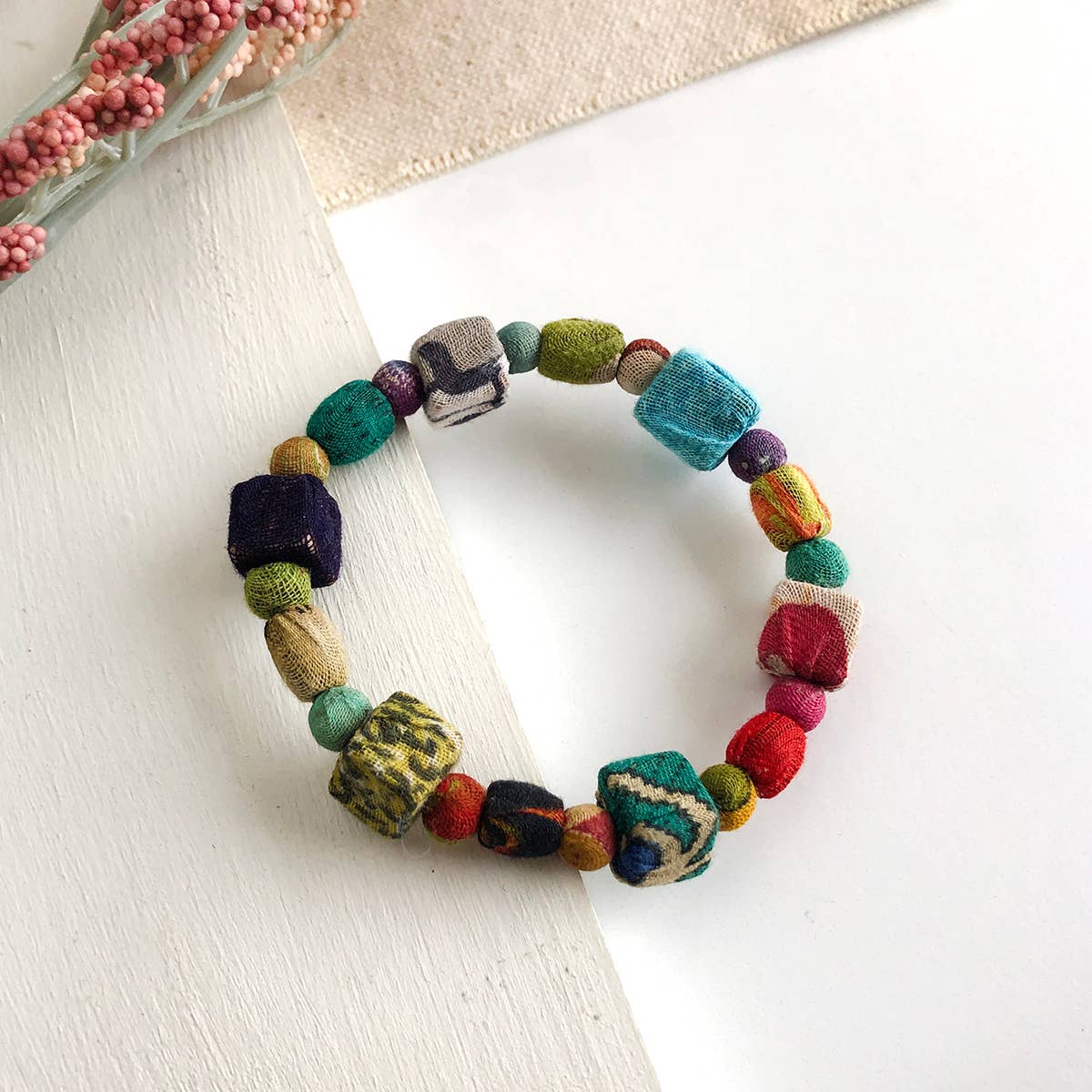 Kantha Square Bracelet