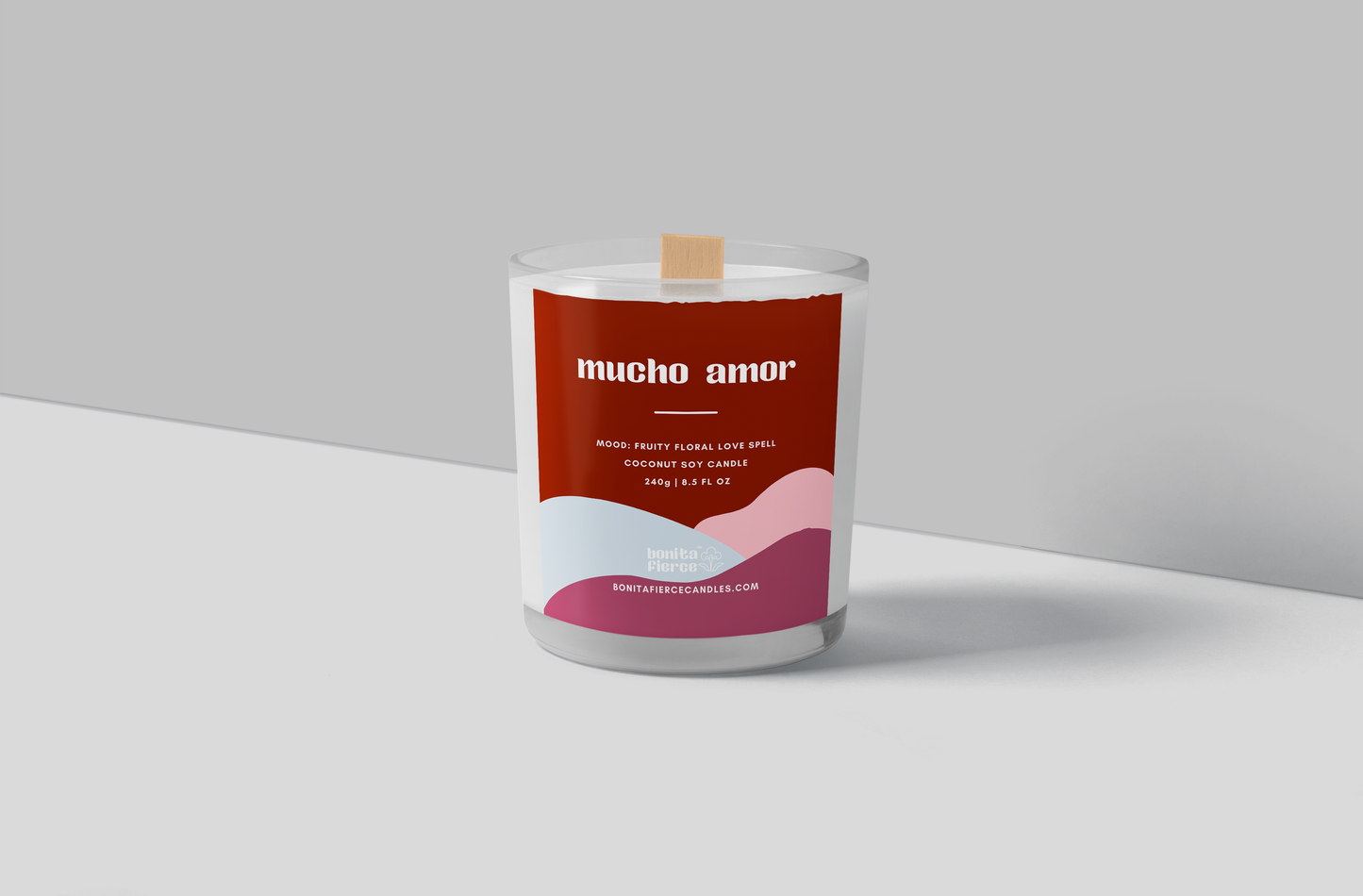 Bonita Fierce Candles - Mucho Amor Candle: 8.5 oz