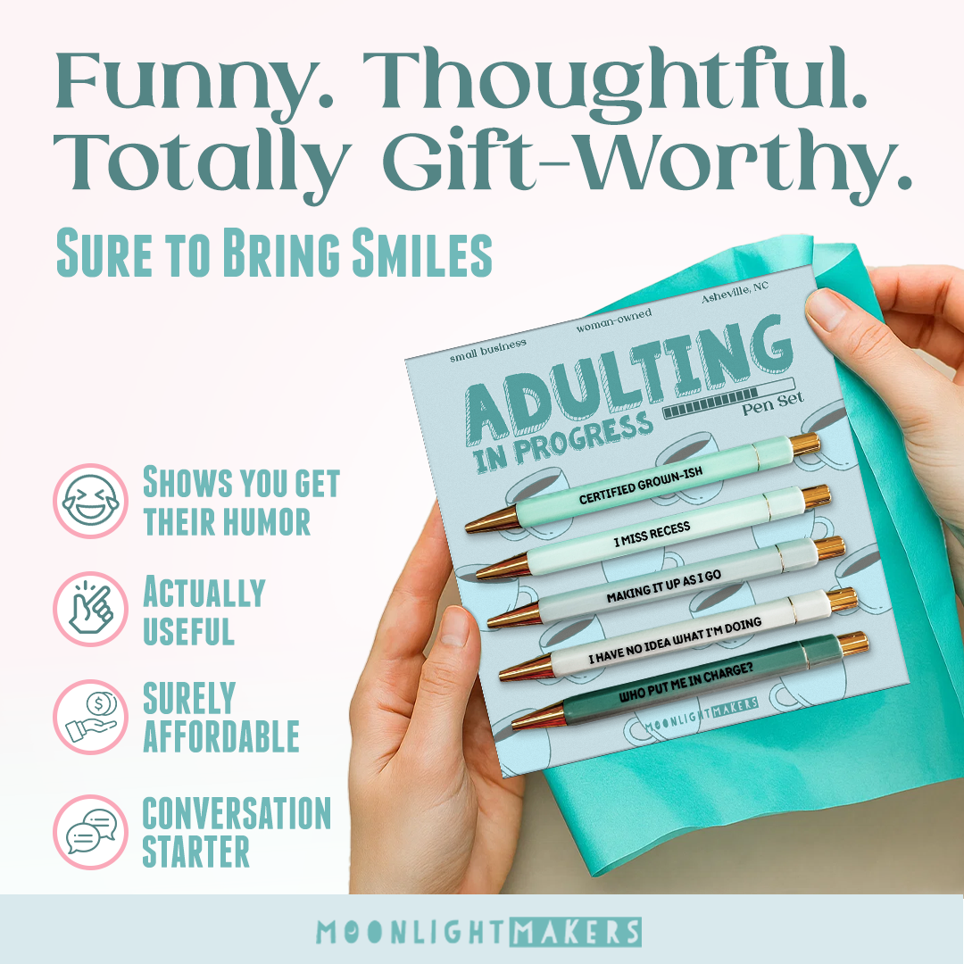 Adulting in Progress - Pen Set - Funny Gift