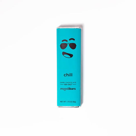 Moodibars® Chill 54% Dark Chocolate Sea Salt Bar 1.75oz