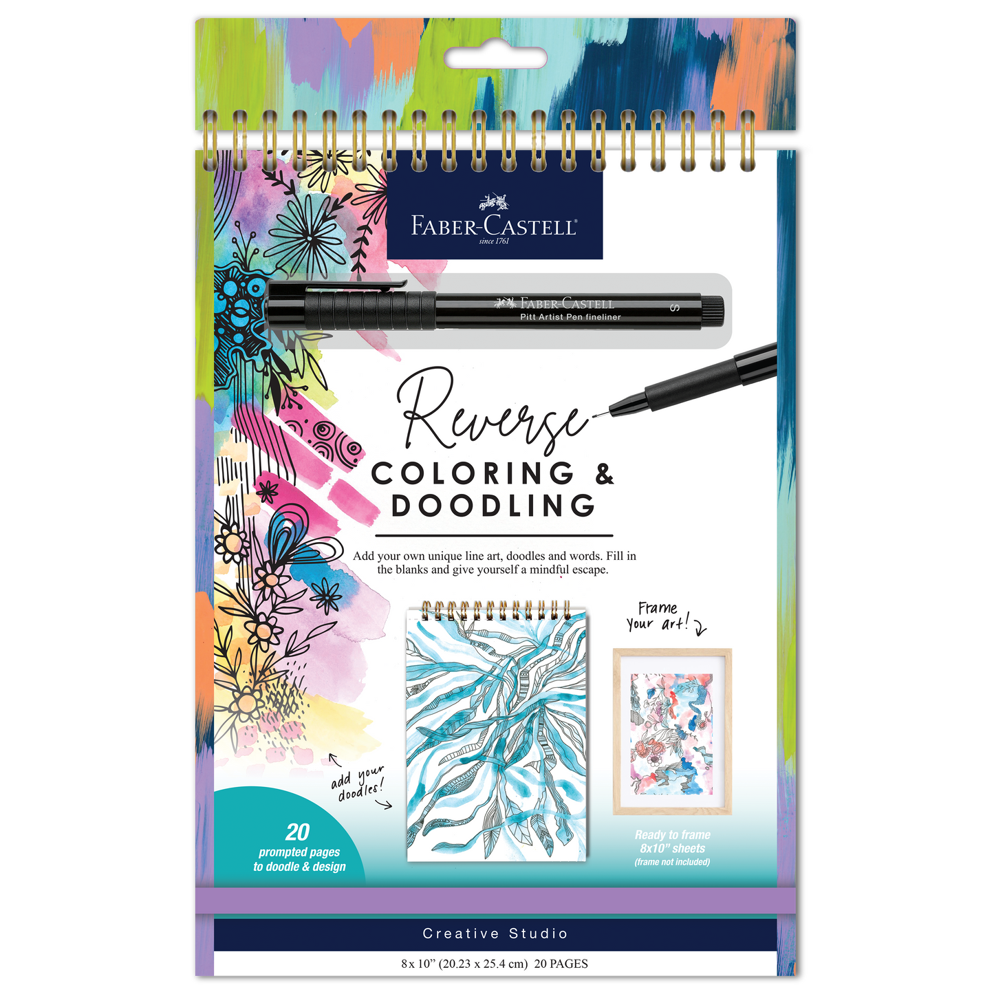 Reverse Coloring and Doodling Book - Neutral Edition