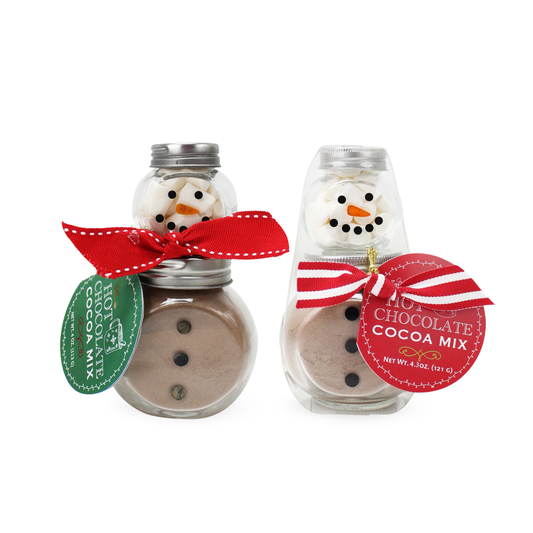 Too Good Gourmet - 2 Stack Glass Jar - Snowman Cocoa Set
