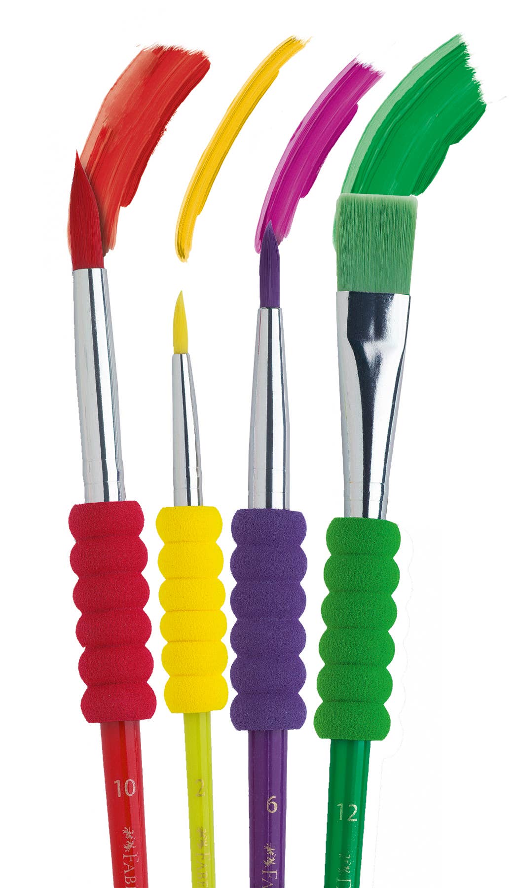 Faber-Castell / Creativity for Kids - Soft Touch Paintbrushes, Assorted Sizes - Set of 4
