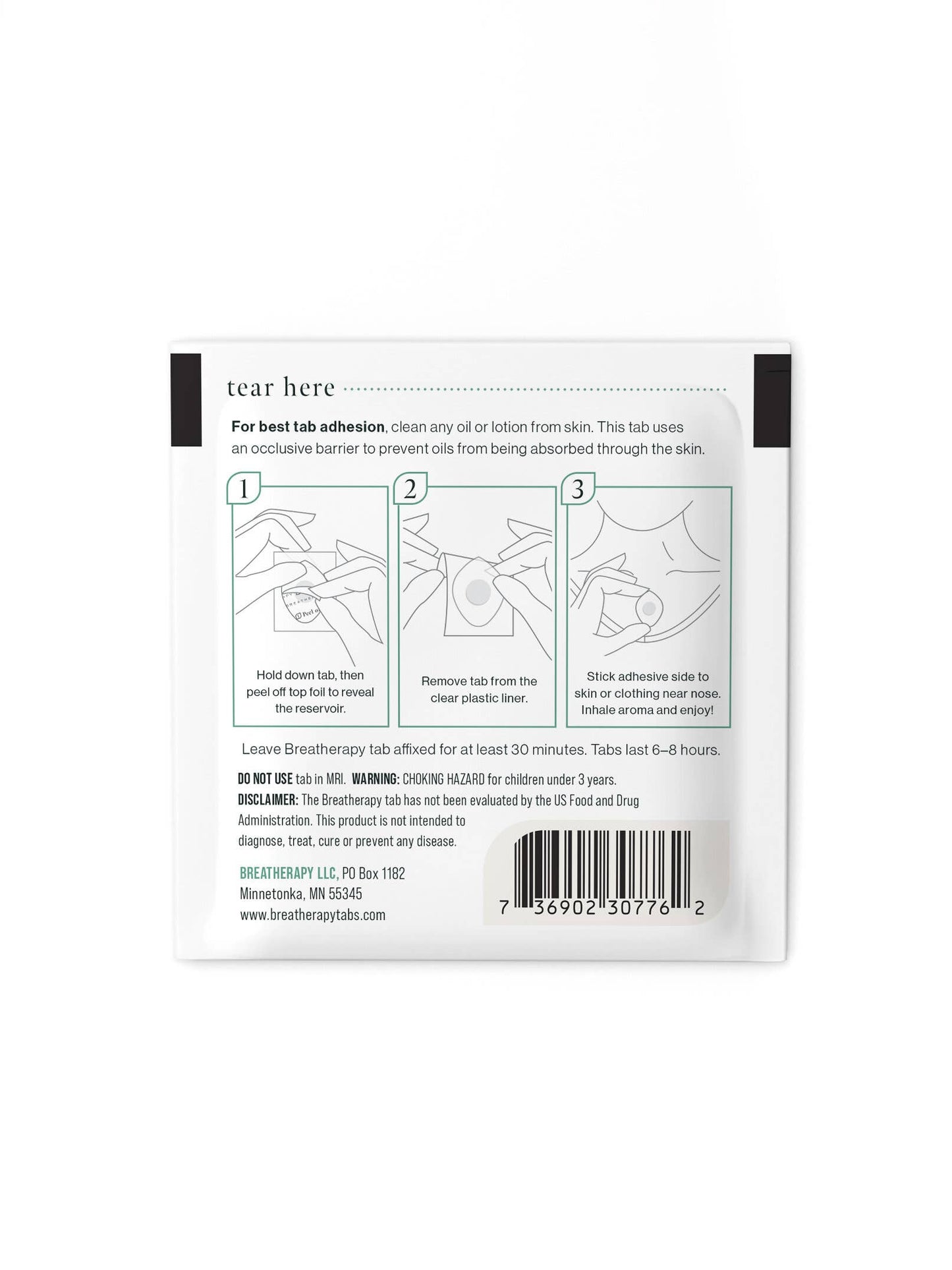 Breatherapy - EUCALYPTUS Aromatherapy Inhaler Patches (8pack)