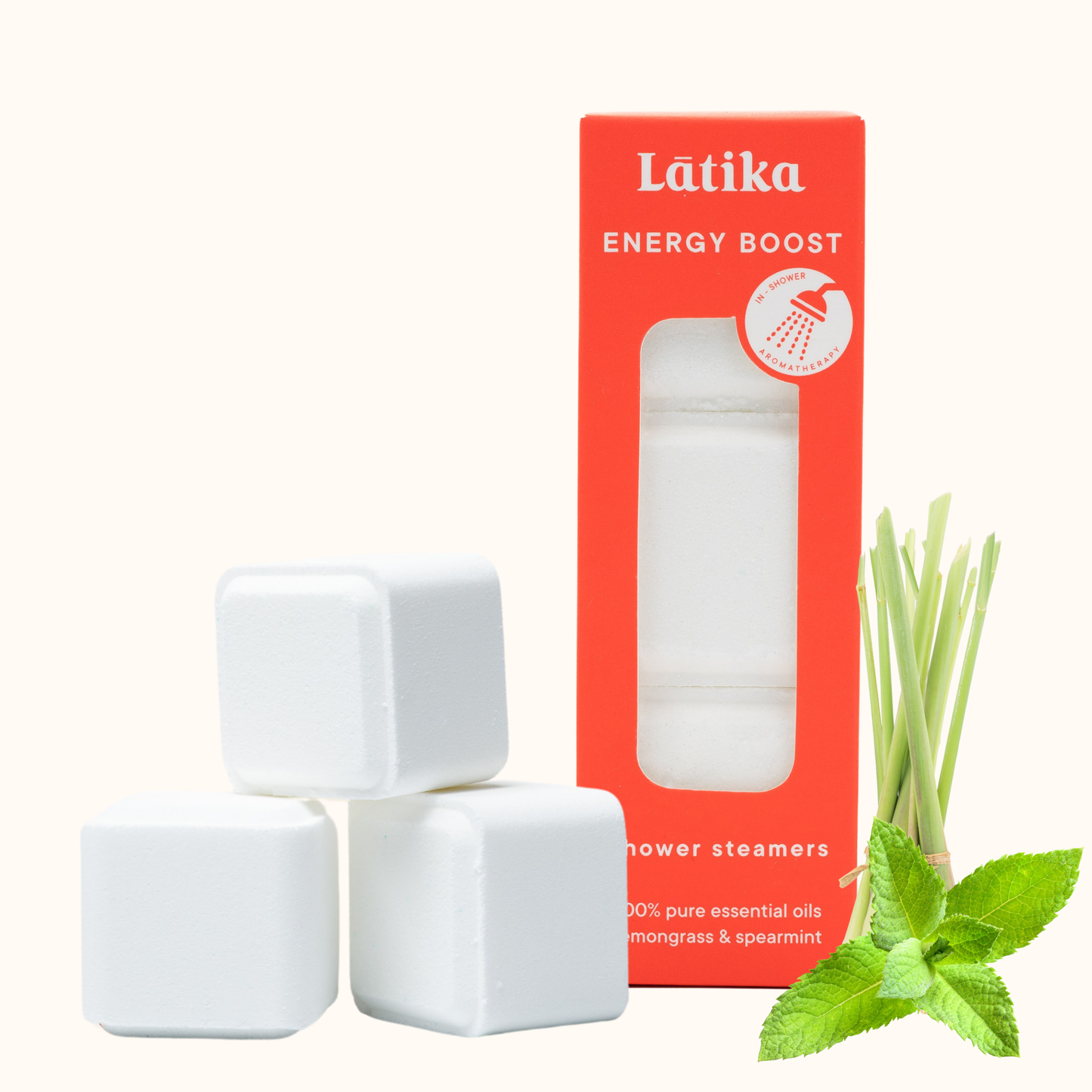 Latika Beauty - 🟥 Lemongrass & Spearmint - Energy Boost🎄Shower Steamer