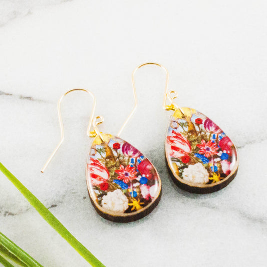 Floral Bouquet Petite Drop Earrings