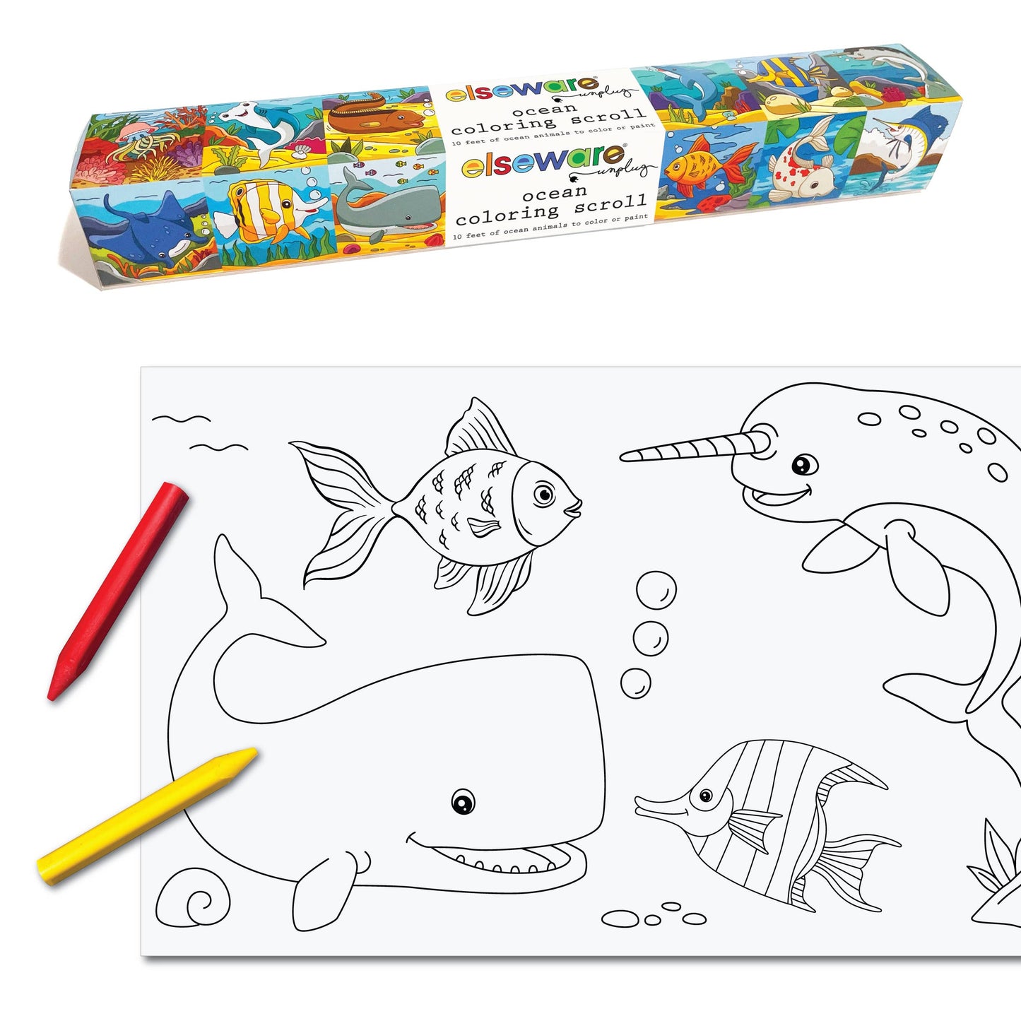 Coloring Scrolls - 10ft with Adhesive Back - Assorted Styles