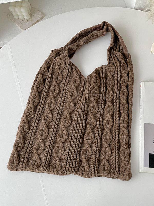 UZ Wholesale Store - Solid Color Woven Handbags